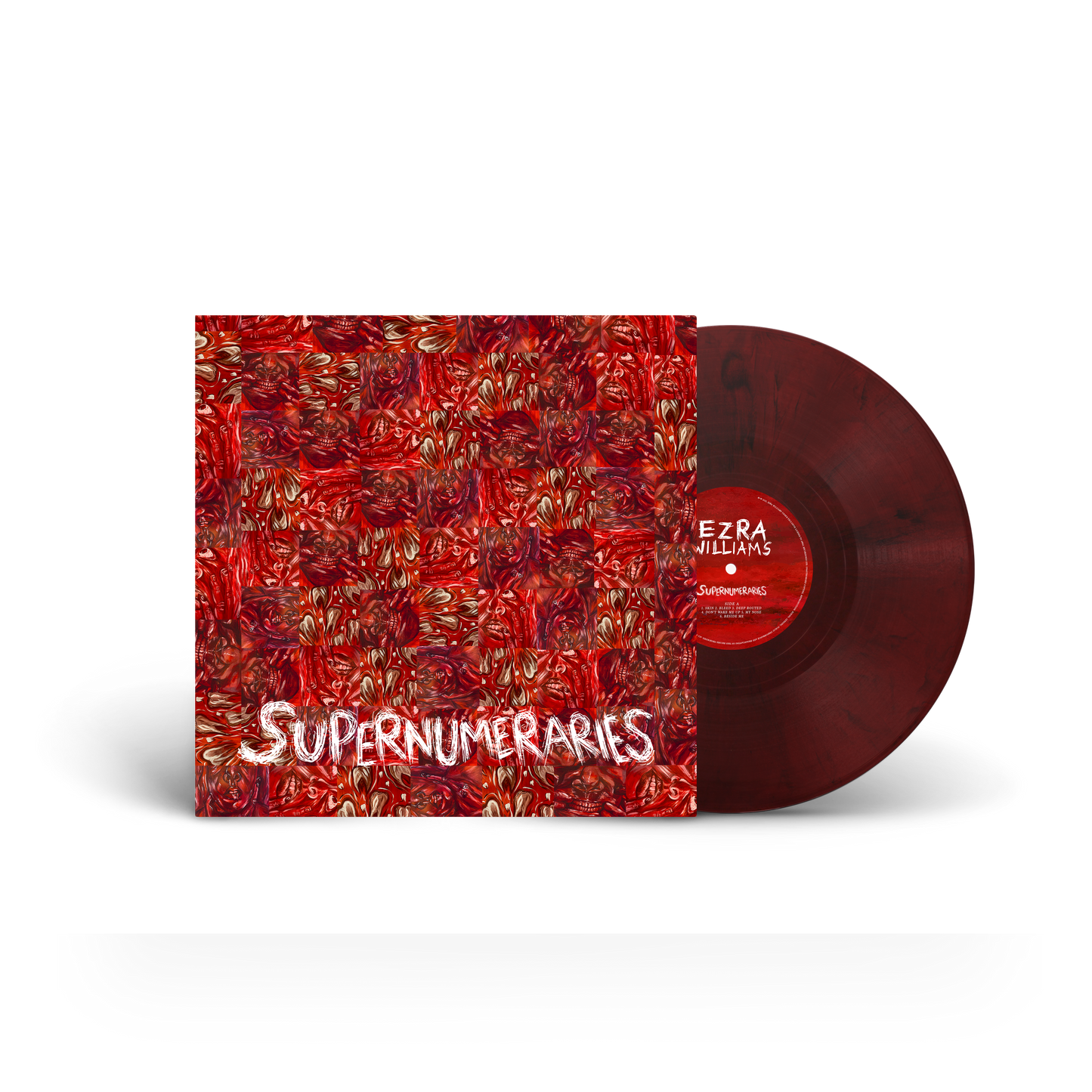 Supernumeraries Vinyl (Red Marble) + Hoody